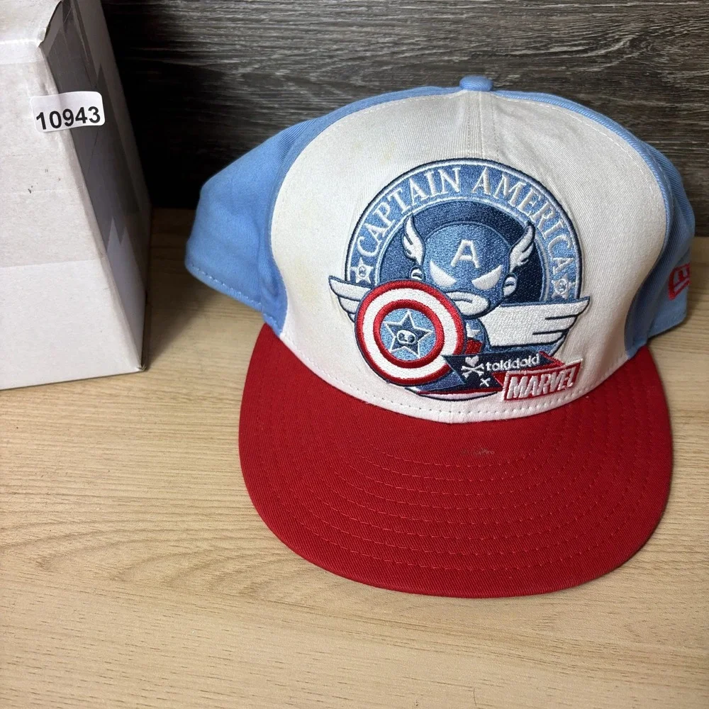 Captain America Hat Cap Snap Back Tokidoki Marvel Embroidered Comic Mens